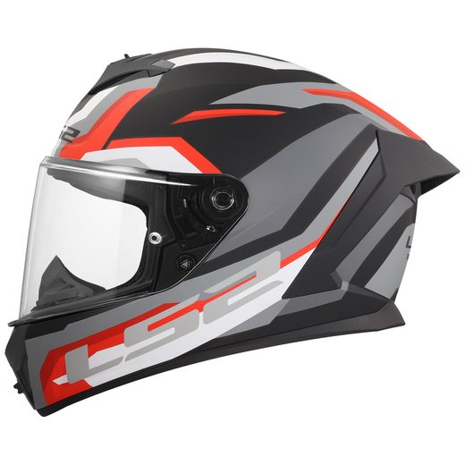 LS2 HELMETS LS2 FF820 RAPID III HYPER BLACK RED