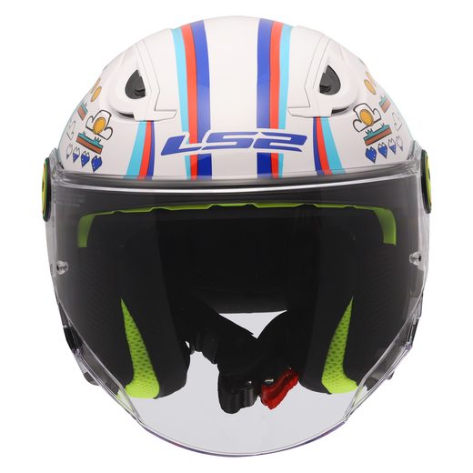 LS2 HELMETS LS2 OF622 FUNNY II NEXT LEVEL WHITE