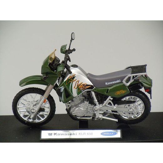 WELLY KAWASAKI KLR 650 GREEN 1:18