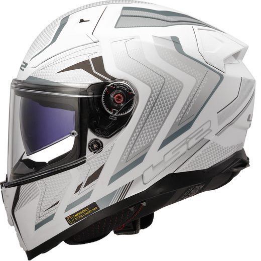 LS2 HELMETS LS2 FF811 VECTOR II ALIZER M.WHITE SILVER-06