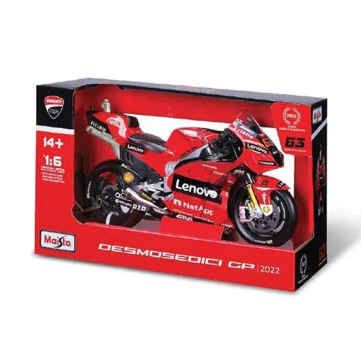 MAISTO DUCATI DESMOSEDICI GP 2022 NO.63 F.BAGNAIA 1:6