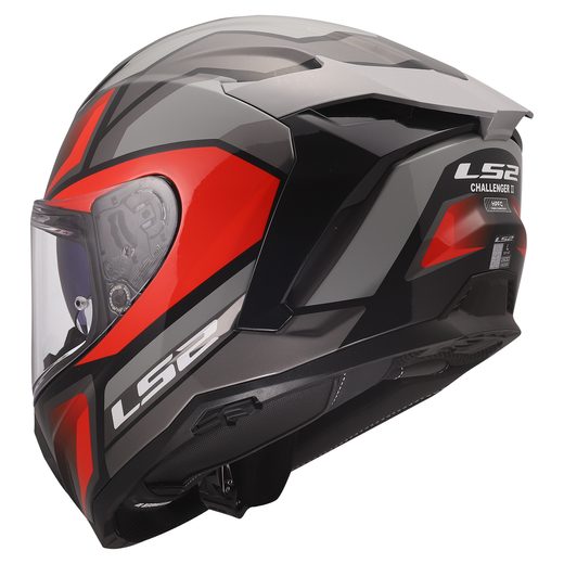 LS2 HELMETS LS2 FF817 CHALLENGER II VIPER GREY RED