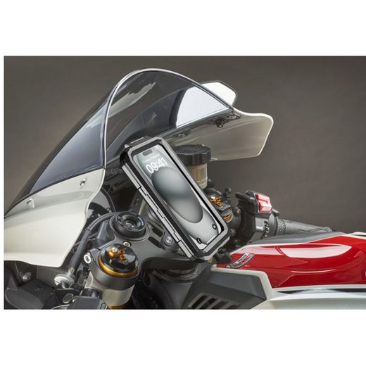 INTERPHONE UNIVERZÁLNÍ VODĚODOLNÉ POUZDRO INTERPHONE ARMOR PRO, ÚCHYT NA ŘÍDÍTKA QUIKLOX, MAX. 6,5" BLACK