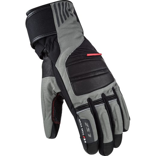 LS2 HELMETS LS2 FROST MAN GLOVES BLACK GREY