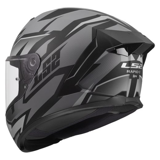 LS2 HELMETS LS2 FF820 RAPID III XTREM BLACK GREY