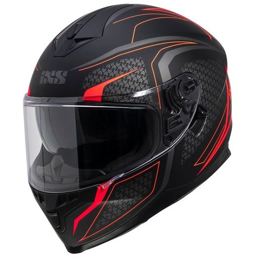 IXS PŘILBA 1100 2.4 MATT BLACK/RED