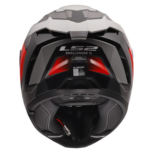 LS2 HELMETS LS2 FF817 CHALLENGER II VIPER GREY RED