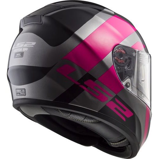 LS2 PŘILBA FF397 VECTOR TRIDENT TITANIUM PINK
