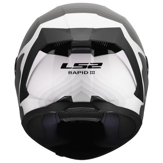 LS2 HELMETS LS2 FF820 RAPID III FLOW WHITE GREY