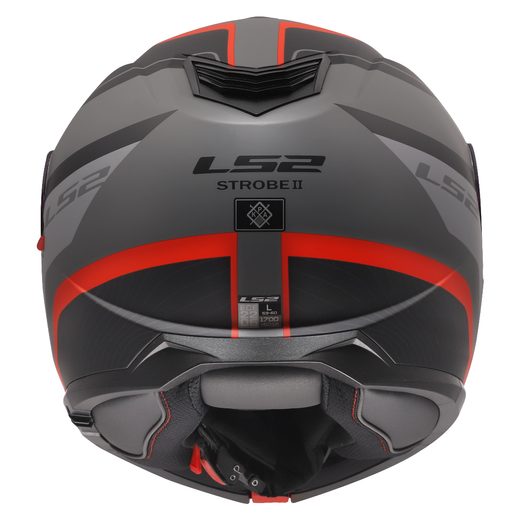 LS2 HELMETS LS2 FF908 STROBE II MONZA BLACK GREY RED-06