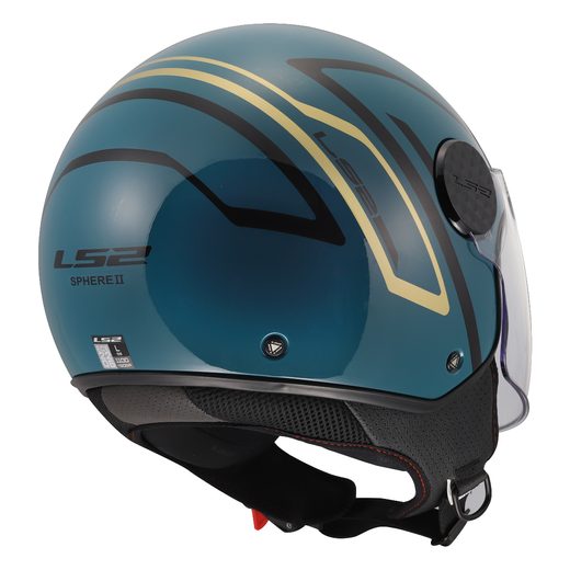 LS2 HELMETS LS2 OF558 SPHERE LUX II MINIM BLUE TEAL-06