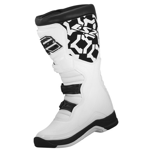 LS2 HELMETS LS2 RAPTOR MAN BOOTS BLACK WHITE