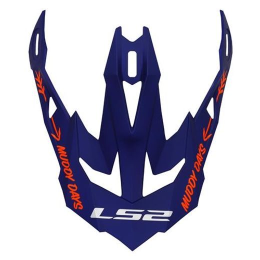 LS2 HELMETS LS2 MX700 PEAK CARGO BLUE FLUO ORANGE