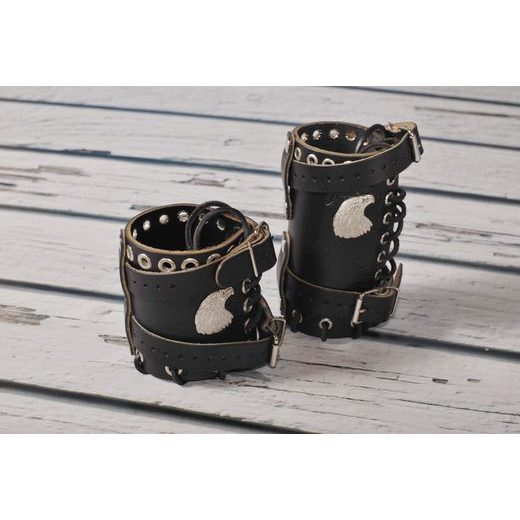 BIKERSMODE DRŽÁK NÁPOJE BP KOŽENÝ ORLÍ HLAVA