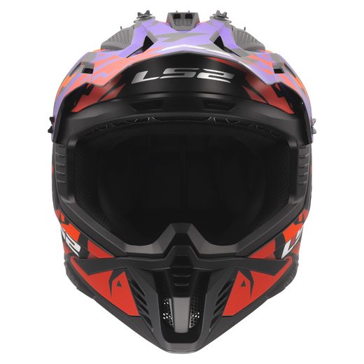 LS2 HELMETS LS2 MX708 FAST II GROTESK PURPLE ORANGE-06