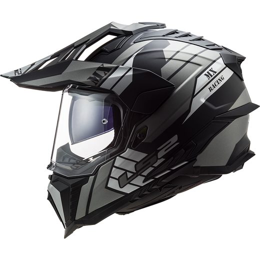 LS2 HELMETS LS2 MX701 EXPLORER ATLANTIS MATT TITANIUM