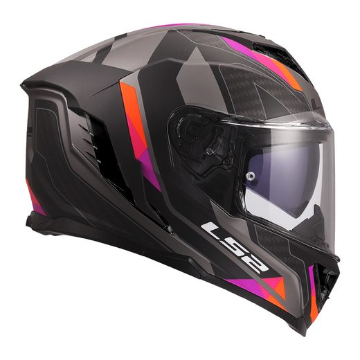 LS2 HELMETS LS2 FF818 STORM III SPORTY GREY PURPLE