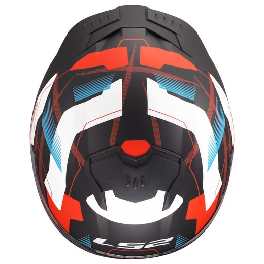 LS2 HELMETS LS2 FF808 STREAM II MIKA MATT WHITE BLUE-06 3XL