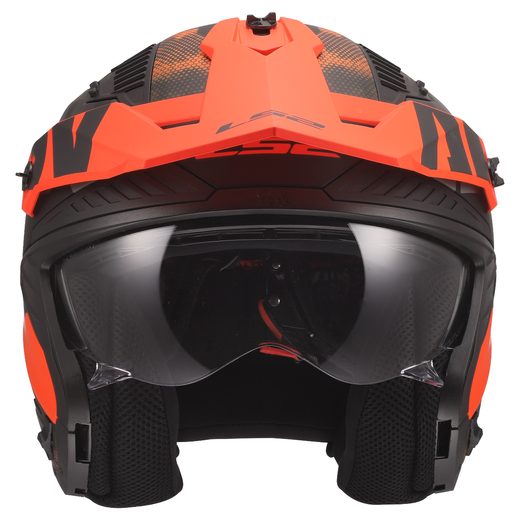 LS2 HELMETS LS2 OF606 DRIFTER GAS GREY ORANGE-06