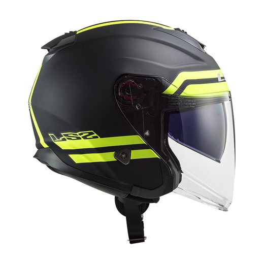 LS2 HELMETS LS2 OF521 INFINITY HYPER M.TITANIUM H-V YELLOW