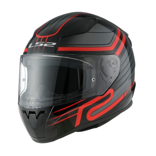 LS2 HELMETS LS2 FF353 RAPID II CIRCUIT BLACK RED-06