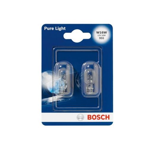 BOSCH ŽÁROVKA W16W 12V 16W W2,1X9,5D PURE LIGHT 2KS