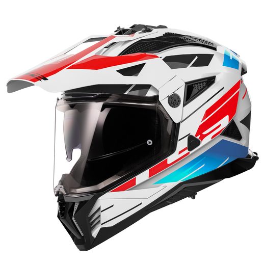LS2 HELMETS LS2 MX702 PIONEER II NAMIB WHITE BLUE RED-06