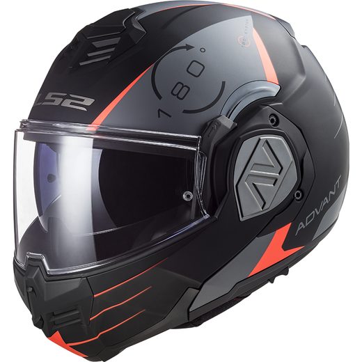 LS2 HELMETS LS2 FF906 ADVANT CODEX MATT BLACK TITANIUM-06