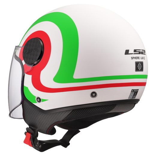 LS2 HELMETS LS2 OF558 SPHERE LUX II URBY WHITE GREEN RED-06