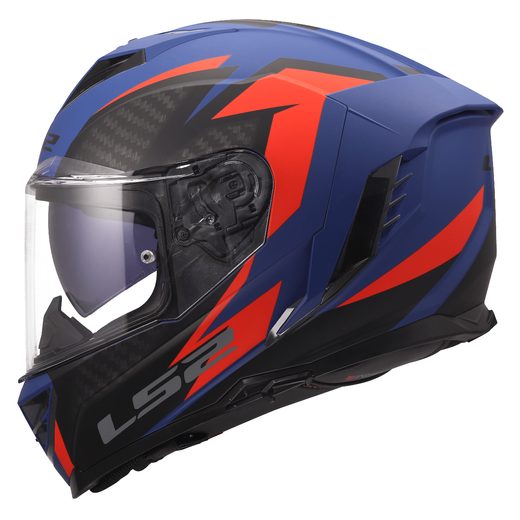 LS2 HELMETS LS2 FF818 STORM III DYNAMO BLUE RED