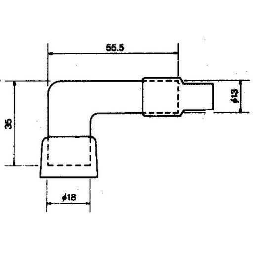 KONCOVKA ZAPALOVACÍ SVÍČKY NGK LB05F-R