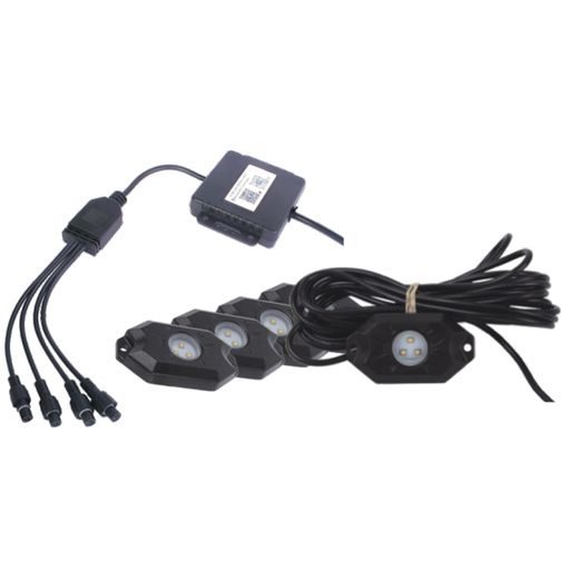 SHARK ACCESSORIES SHARK LED LIGHT, RGB, MULTI-COLOR, BLUETOOTH CONTROL, 4 PCS SET