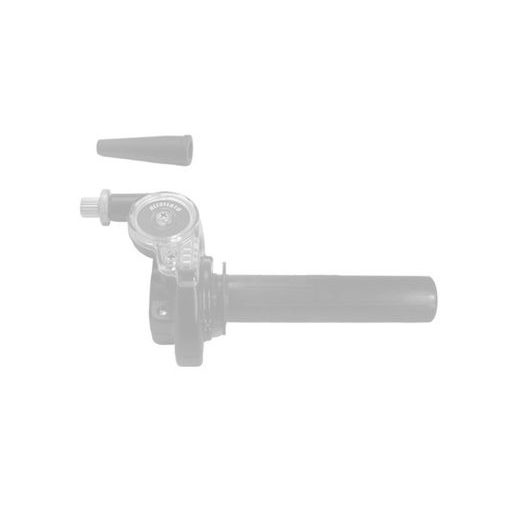 JEDNOLANKOVÉ OVLÁDÁNÍ PLYNU ACCOSSATO TC010 PRO SILNIČNÍ MOTOCYKLY A SUPERBIKY S ČERNÝM GRIPEM GR001