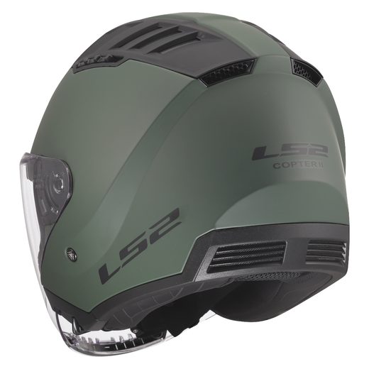 LS2 HELMETS LS2 OF600 COPTER II SOLID MILITARY GREEN-06