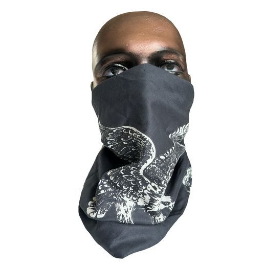 BIKERSMODE ŠÁTEK BAVLNA OREL BLACK