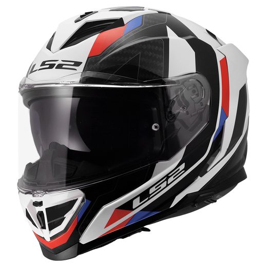 LS2 HELMETS LS2 FF818 STORM III SPORTY WHITE BLUE RED 3XL
