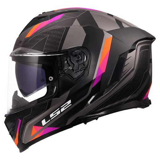 LS2 HELMETS LS2 FF818 STORM III SPORTY GREY PURPLE