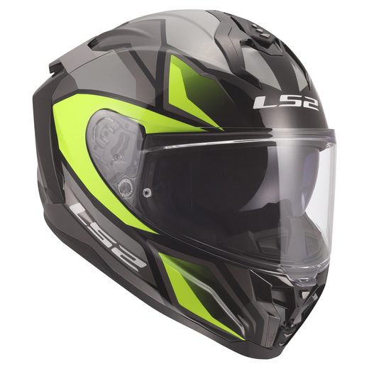 LS2 HELMETS LS2 FF817 CHALLENGER II VIPER GREY H-V YELLOW