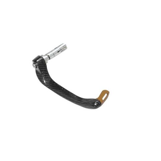 LEVER GUARD ACCOSSATO WITH GOLD EYELET AND INSERT RIGHT, CARBON