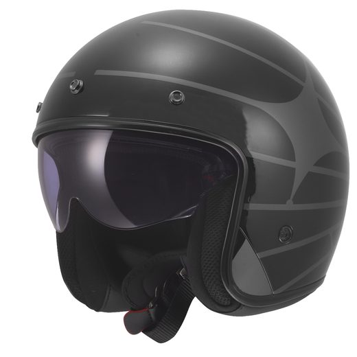 LS2 HELMETS LS2 OF601 BOB II COSMIC BLACK GREY-06