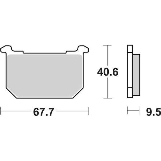 SBS BRZDOVÉ DESTIČKY 540LF CERAMIC STREET