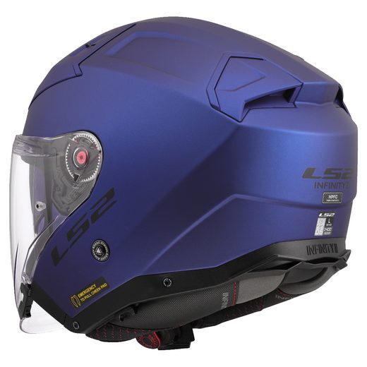 LS2 HELMETS LS2 OF603 INFINITY II SOLID NAVY BLUE-06