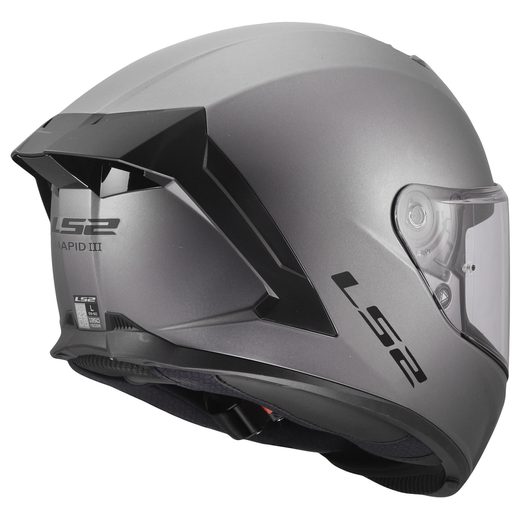LS2 HELMETS LS2 FF820 RAPID III SOLID MATT TITANIUM