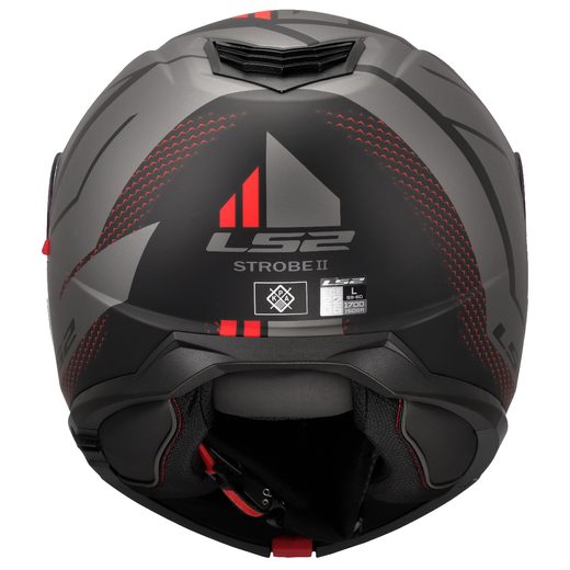 LS2 HELMETS LS2 FF908 STROBE II CODE BLACK GREY-06