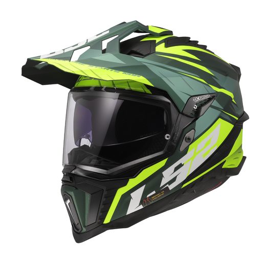 LS2 HELMETS LS2 MX701 EXPLORER SPIRE GREEN H-VIS YELLOW-06