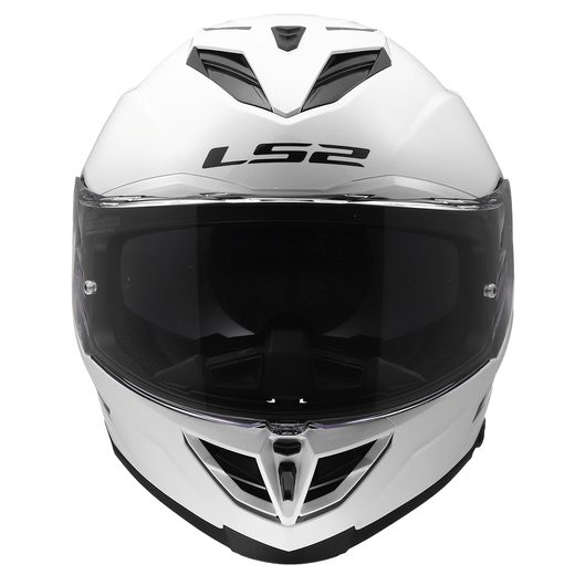LS2 HELMETS LS2 FF818 STORM III SOLID GLOSS WHITE