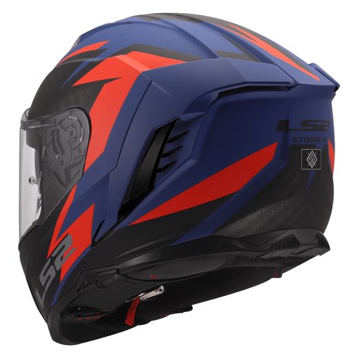LS2 HELMETS LS2 FF818 STORM III DYNAMO BLUE RED