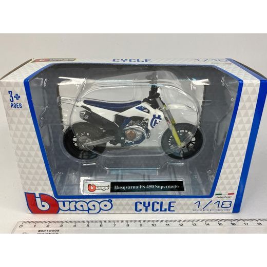 BBURAGO HUSQVARNA FS 450 SUPERMOTO 1:18