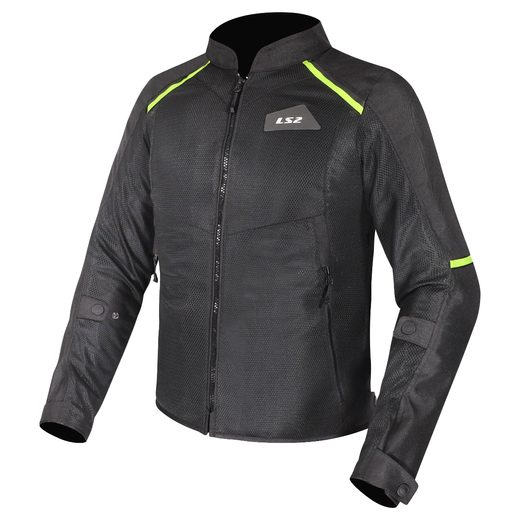 LS2 HELMETS LS2 BREEZE MAN JACKET BLACK YELLOW