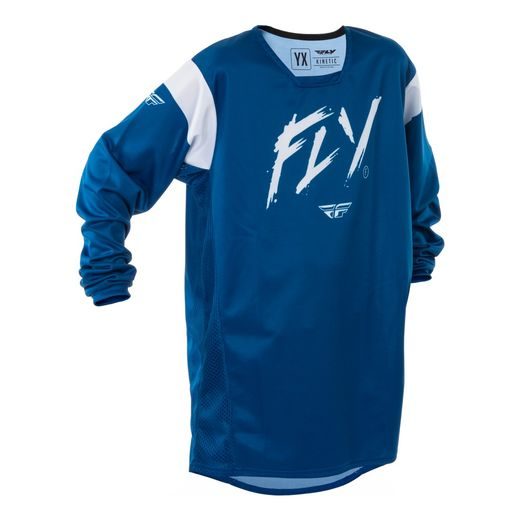 FLY RACING DĚTSKÝ DRES KINETIC STOKE USA 2025 BLUE/WHITE